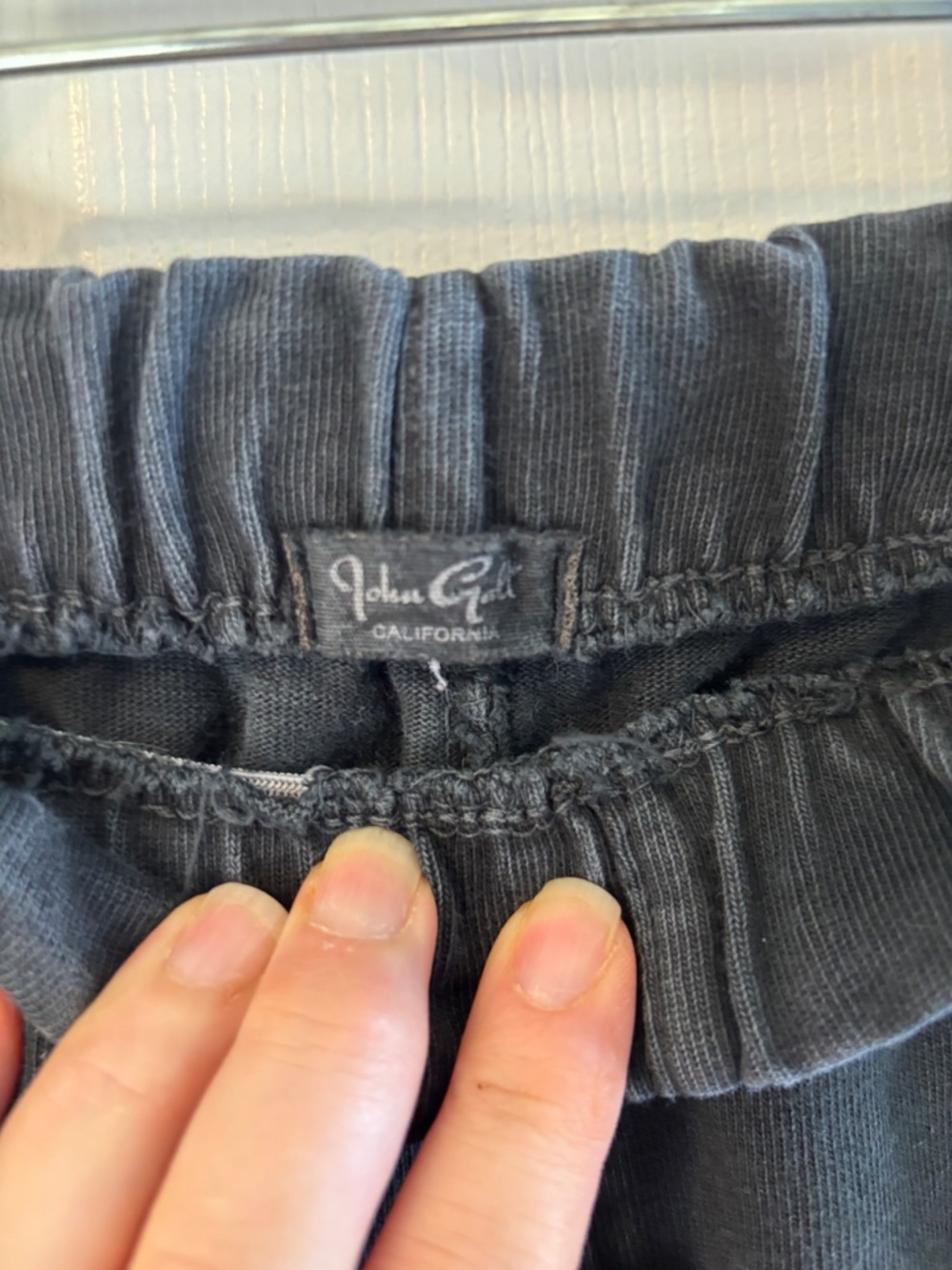 Brandy Melville Black Distressed 100% cotton pants made in Italy - Picture 4 of 9